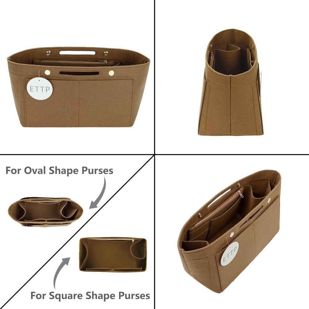 7569 Purse Organizer Insert For Handbags Felt Tote Bag Organizer Insert - Picture 4 of 7